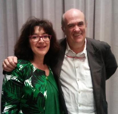 Colm Toíbín and Teresa Caneda